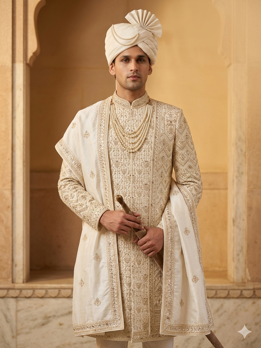 Sherwanis built for the main moment.